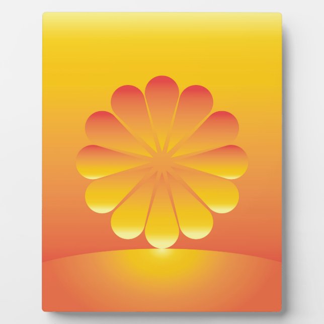 Sonnenaufgang Fotoplatte (Vorderseite)