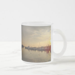 Sonnenaufgang im Atlantic Highlands New Jersey Mattglastasse