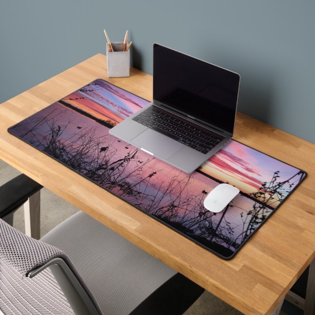 Sonnenaufgang im Duck-Blind Schreibtischunterlage (Büro 2)