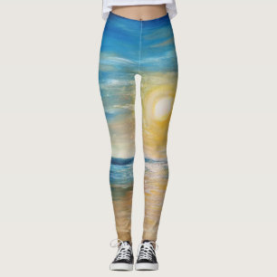 Sonnenaufgang im Meer Sonnenuntergang strahlende S Leggings