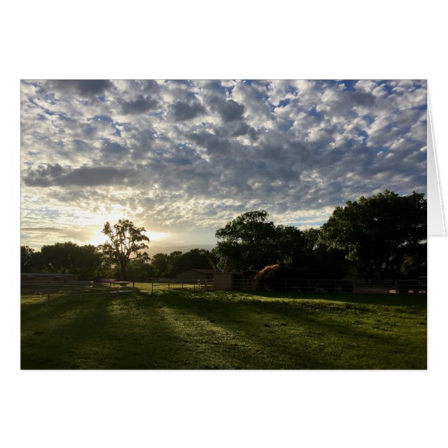 Sonnenaufgang im Nordtal, Albuquerque, NM (Vorderseite (Horizontal))