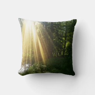 Sonnenaufgang im Wald Kissen