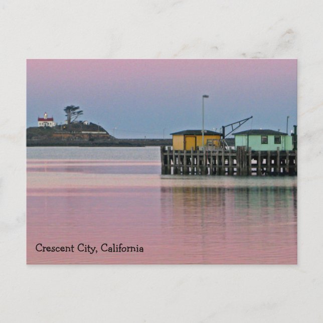 Sonnenaufgang in Crescent City, CA Postcard Postkarte (Vorderseite)