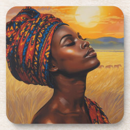 Sonnenaufgang in den Serengeti Getränkeuntersetzer