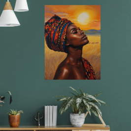 Sonnenaufgang in den Serengeti Poster