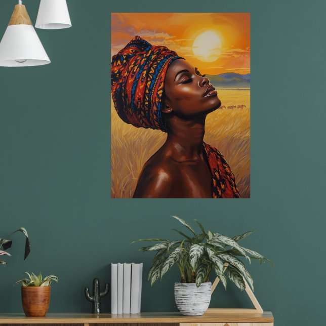 Sonnenaufgang in den Serengeti Poster (Wohnzimmer 1)