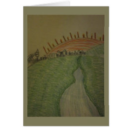 Sonnenaufgang in farbiger Bleistift-irischer