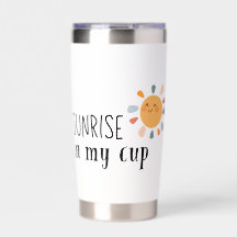 Sonnenaufgang in meinem Cup Tumbler-Warm und aufbl