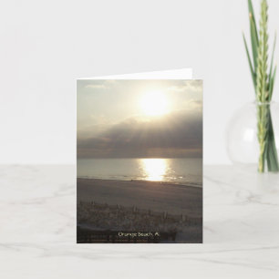 Sonnenaufgang in Orange Beach, AL Note Card Karte