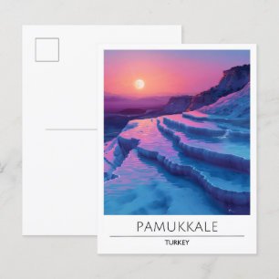 Sonnenaufgang in Pamukkale Türkei Reise Postkarte