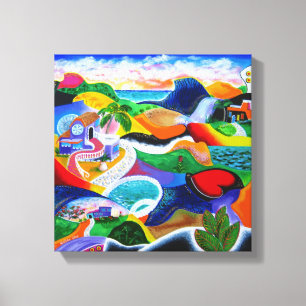 Sonnenaufgang in Puerto Rico Leinwanddruck