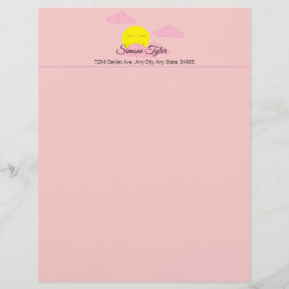 Sonnenaufgang in Rosa, Hazy Sky II Briefbogen