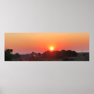 Sonnenaufgang in Sizilien Poster