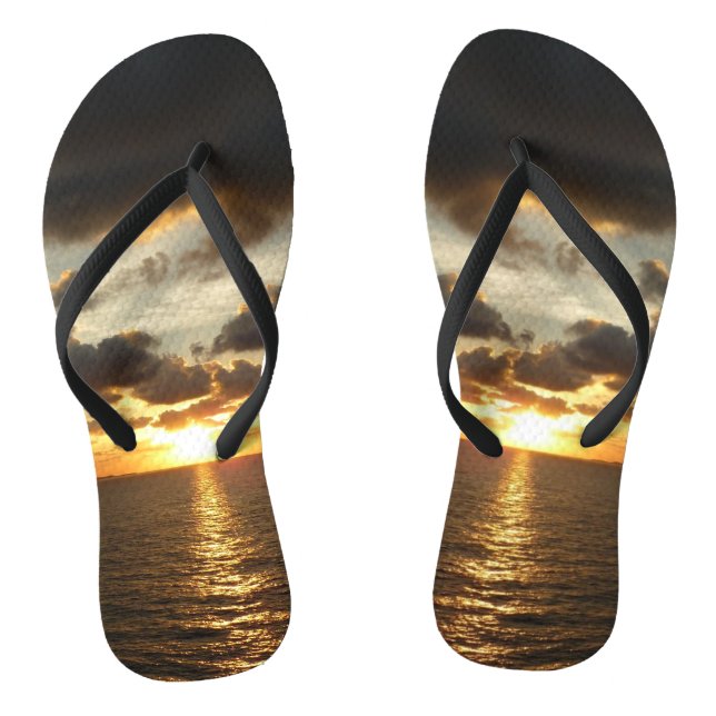 Sonnenaufgang in St. Thomas I. US-Jungfrau Flip Flops (Fußbett)