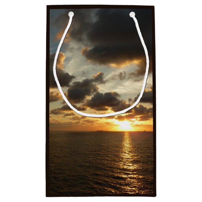 Sonnenaufgang in St. Thomas I. US-Jungfrau Kleine Geschenktüte (Rückseite)