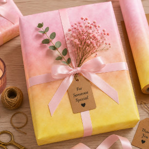 Sonnenaufgang in Zuckerwatte-Himmel Geschenkpapier Set
