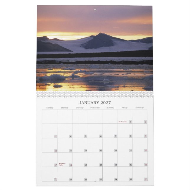 Sonnenaufgang-Kalender Kalender (Jan 2027)