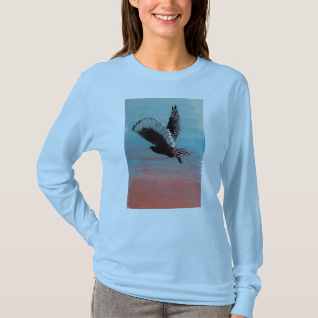 Sonnenaufgang Kunst T-Shirt (Vorderseite)