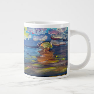 Sonnenaufgang Malerei Jumbo Kaffeetasse Jumbo-Tasse