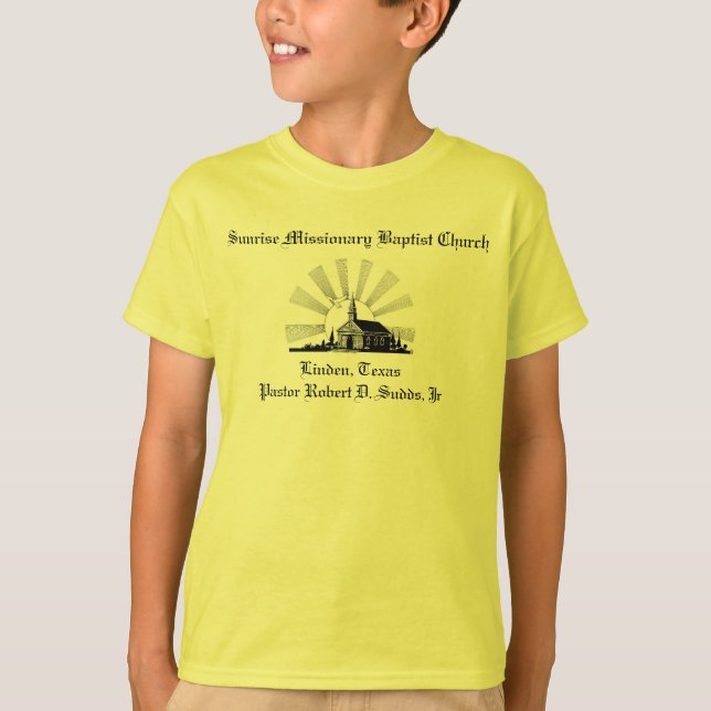 Sonnenaufgang-Missionsbaptistenkirchen-T - Shirt (Vorderseite)