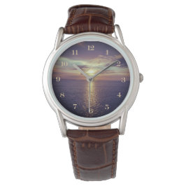 Sonnenaufgang mit schönem Blick auf den Ozean Armbanduhr