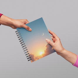 Sonnenaufgang & Moon Ästhetisches SpiralNotebook Notizbuch