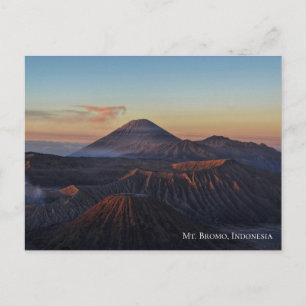 Sonnenaufgang Morgendämmerung am Mount Bromo Indon Postkarte
