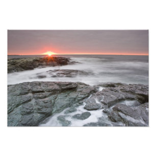 Sonnenaufgang nahe dem Brenton Point State Park am Fotodruck