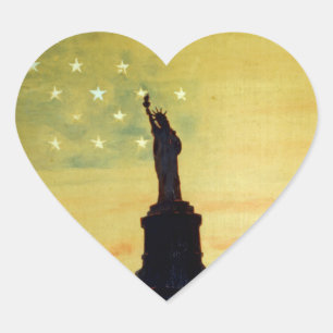 Sonnenaufgang oder Sonnenuntergang Anleihe zur Fre Herz-Aufkleber