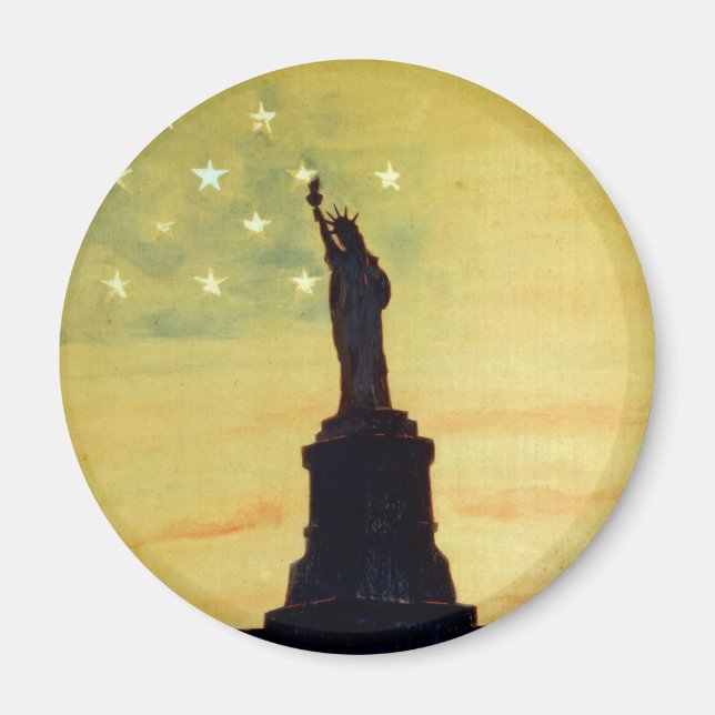 Sonnenaufgang oder Sonnenuntergang Anleihe zur Fre Magnet (Vorne)