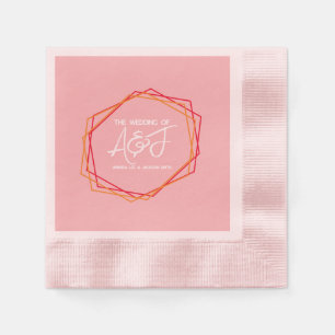 Sonnenaufgang Orange Pink Helle Rosenrot Rote Hoch Serviette