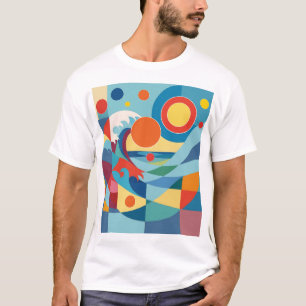 Sonnenaufgang Ozeanwelle T-Shirt