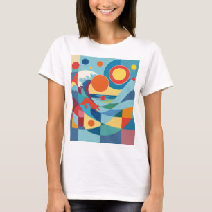 Sonnenaufgang Ozeanwelle T-Shirt