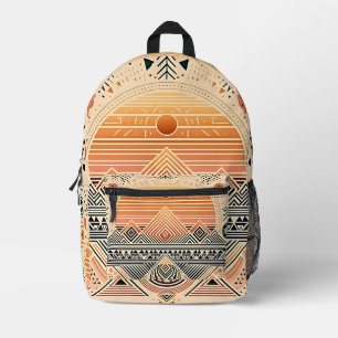 Sonnenaufgang Pyramid Tribal Geometric Rucksack