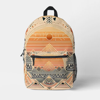Sonnenaufgang Pyramid Tribal Geometric Rucksack