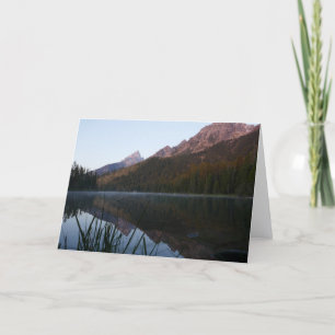 Sonnenaufgang Reflektion am String Lake I Karte