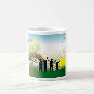 Sonnenaufgang Regenbogen Kinder Kaffeetasse