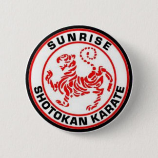 Sonnenaufgang Shotokan Karate-Abzeichen Button