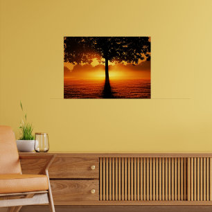 Sonnenaufgang Silhouette Poster