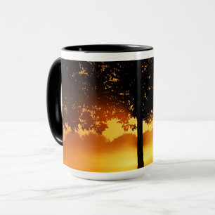 Sonnenaufgang Silhouette Tasse