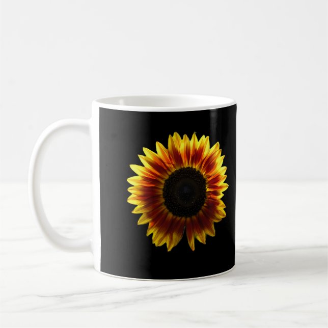 Sonnenaufgang Sonnenblume Kaffeetasse (Links)