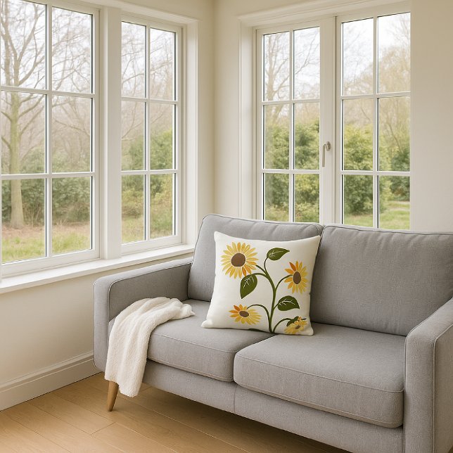 Sonnenaufgang Sonnenblume Kissen (Von Creator hochgeladen)