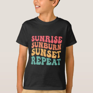 Sonnenaufgang Sonnenbrand Sonnenuntergang Wiederho T-Shirt