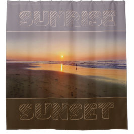Sonnenaufgang/Sonnenuntergang Duschvorhang