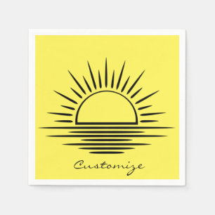 Sonnenaufgang/Sonnenuntergang Reflection Thunder_C Serviette