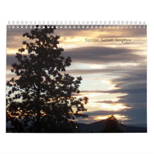 Sonnenaufgang, Sonnenuntergang, Schrift irgendein Kalender