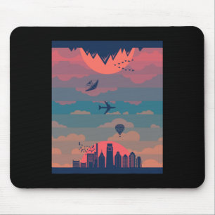 Sonnenaufgang Sonnenuntergang Tag und Nacht Erde 3 Mousepad