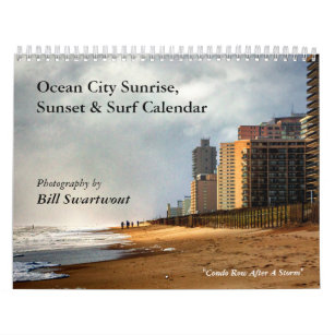 Sonnenaufgang, Sonnenuntergang und Surfkalender Kalender
