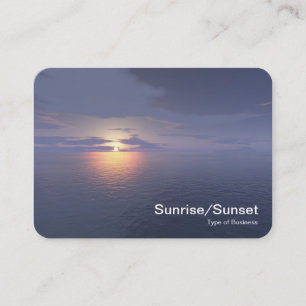 Sonnenaufgang/Sonnenuntergang Visitenkarte