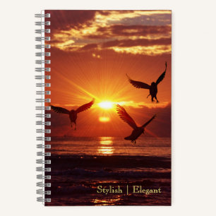 Sonnenaufgang Spiralblock Notizbuch